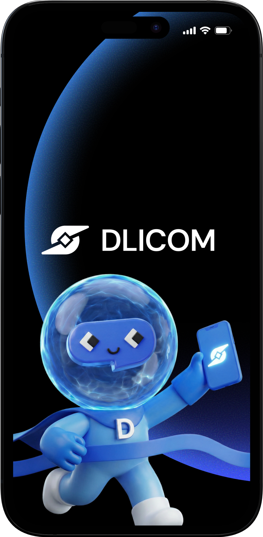 Dlicom app screen